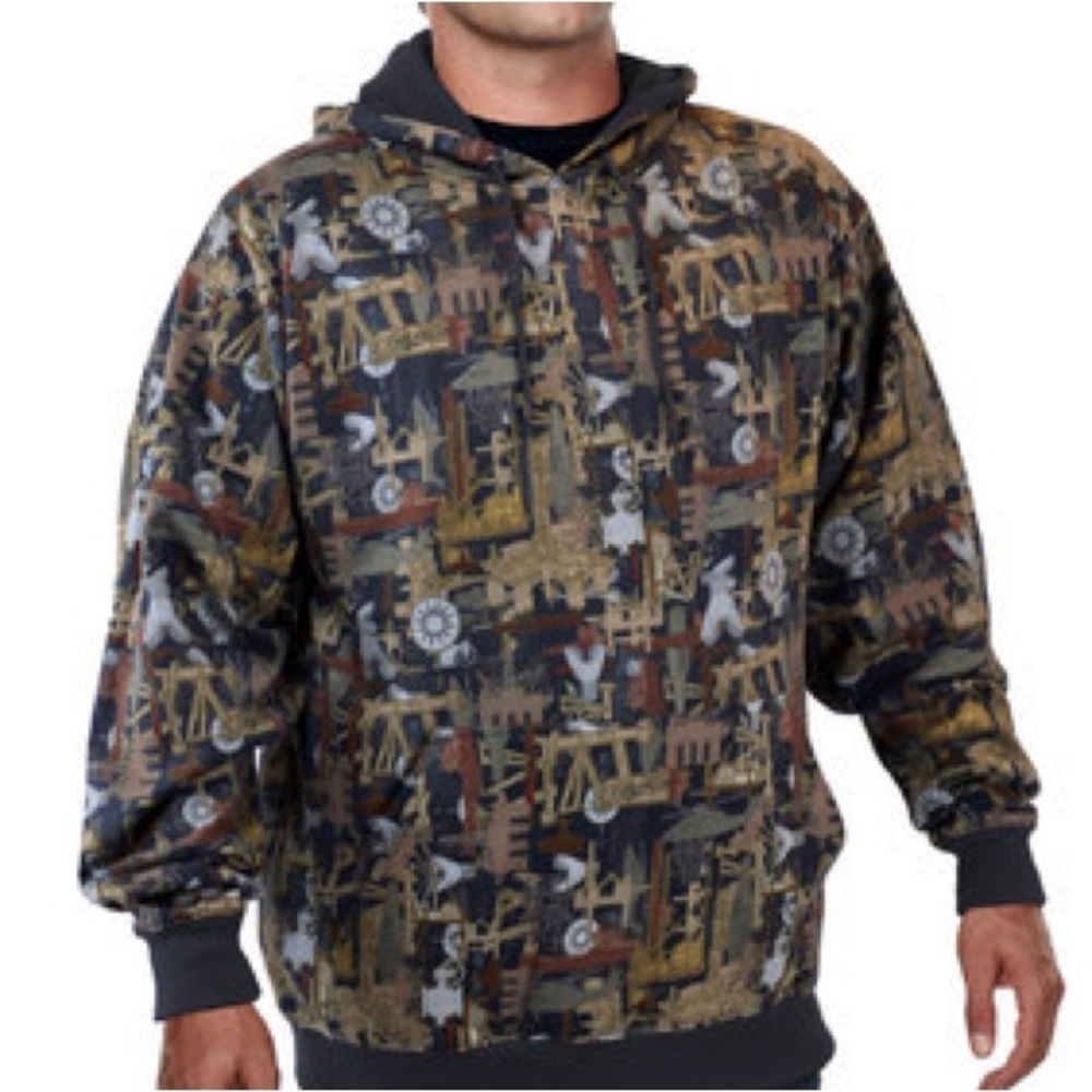 NEW -Tri-Mountain Performance - Oilfield Camo Hoodie, Size: X-Large